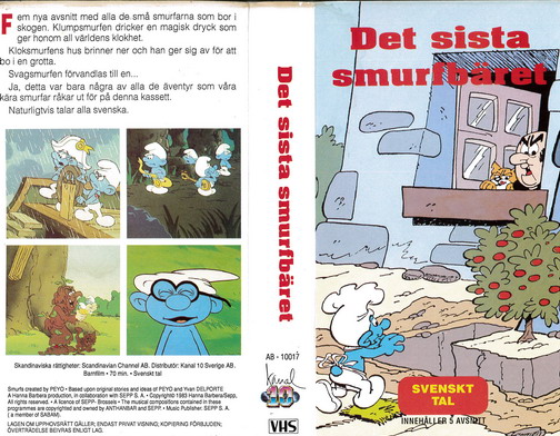 DET SISTA SMURFBÄRET (VHS)