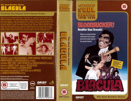 BLACULA (VHS) UK
