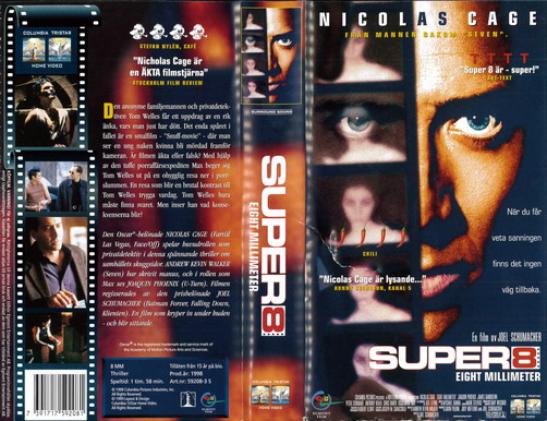 SUPER 8: EIGHT MILLIMETER (VHS)