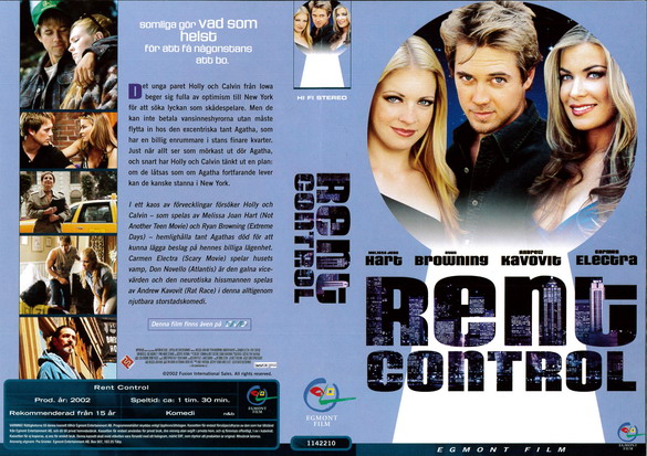 RENT CONTROL (Vhs-Omslag)