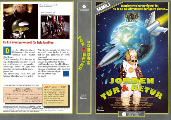 JORDEN TUR OCH RETUR (Vhs-Omslag)