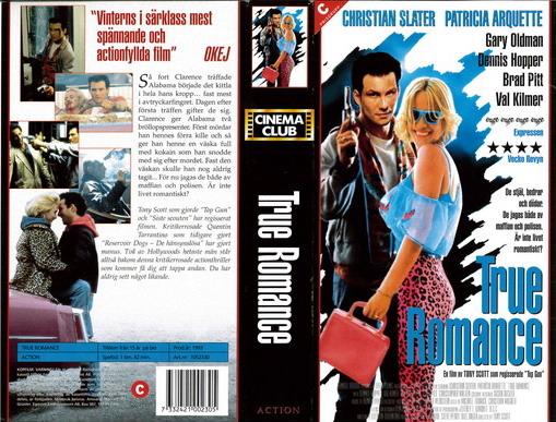TRUE ROMANCE (Vhs-Omslag)