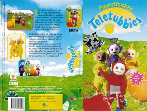 TELETUBBIES: FAVORITSAKER (Vhs-Omslag)
