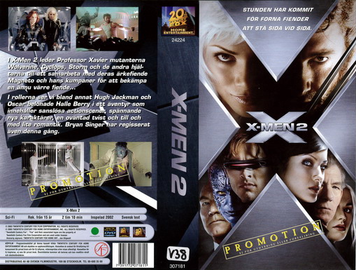 X-MEN 2 (PROMOTION) (vhs-omslag)