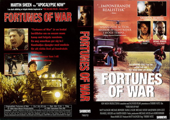 FORTUNES OF WAR (vhs-omslag)