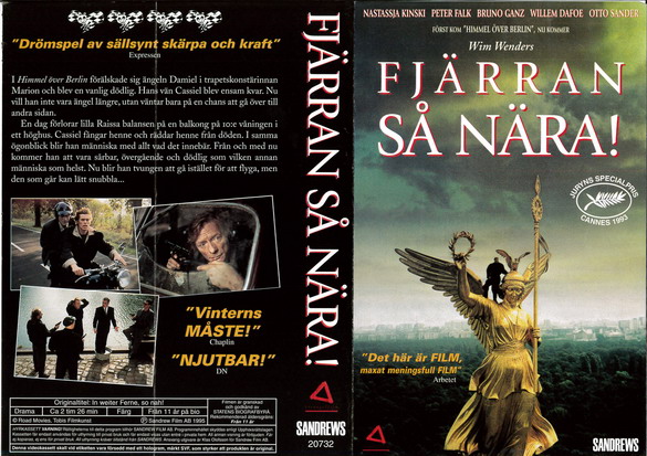 FJÄRRAN SÅ NÄRA (vhs-omslag)
