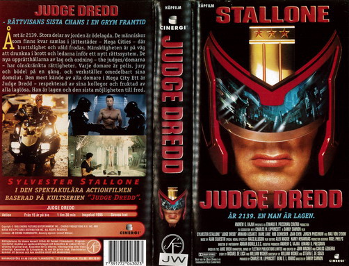 JUDGE DREDD (VHS)