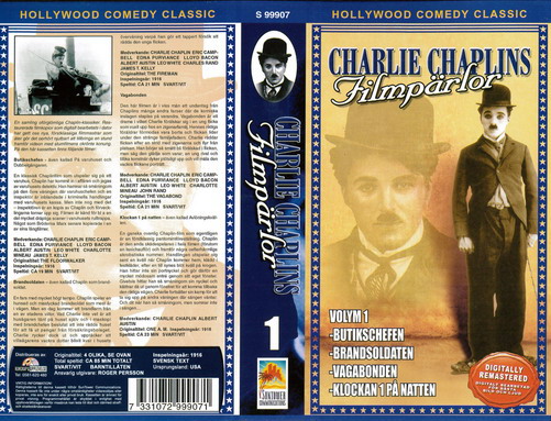 CHARLIE CHAPLINS FILMPÄRLOR 1 (Vhs-Omslag)