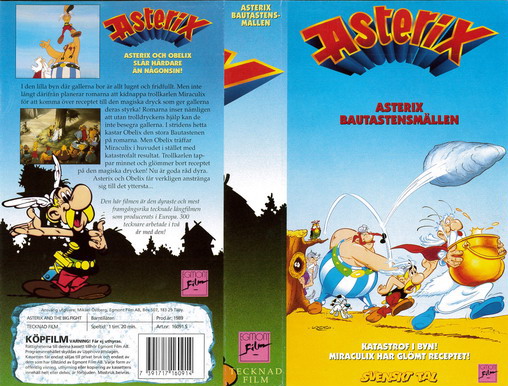 ASTERIX BAUTASTENSMÄLLEN (Vhs-Omslag)