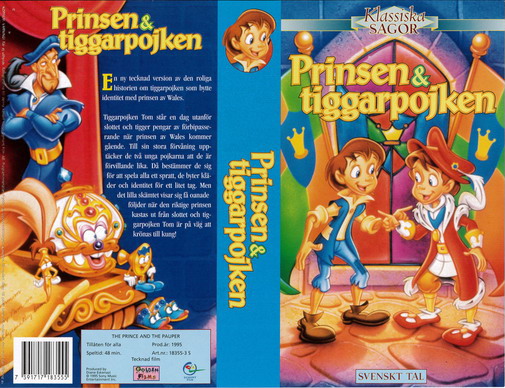 PRINSEN OCH TIGGARPOJKEN (Vhs-Omslag)