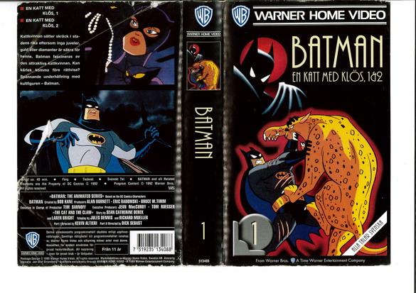 BATMAN DEL 1 en katt med klös (VHS)