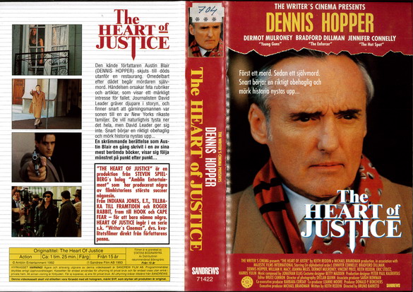 HEART OF JUSTICE (vhs-omslag)