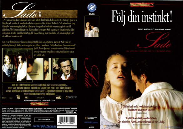 SADE (vhs-omslag)