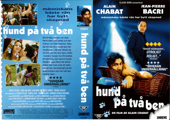 HUND PÅ TVÅ BEN (vhs-omslag)