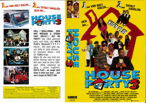 HOUSE PARTY 3 (vhs-omslag)