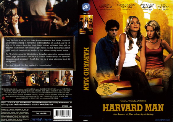 HARVARD MAN (vhs-omslag)