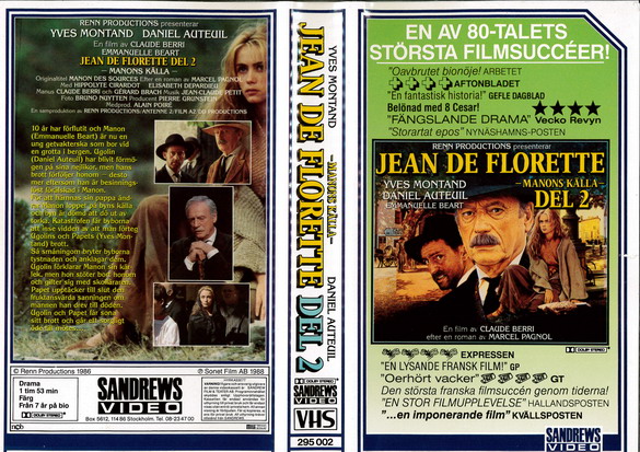 JEAN DE FLORETTE DEL 2 (VHS)