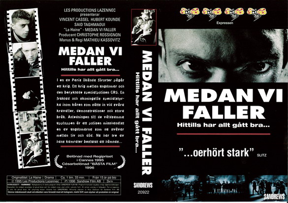 MEDAN VI FALLER (vhs-omslag)