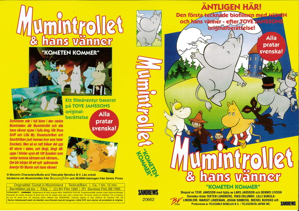 MUMINTROLLET & HANS VÄNNER (vhs-omslag)