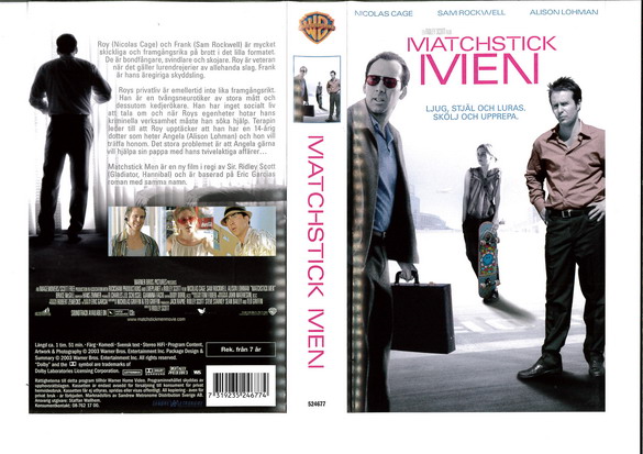 MATCHSTICK MEN (VHS)