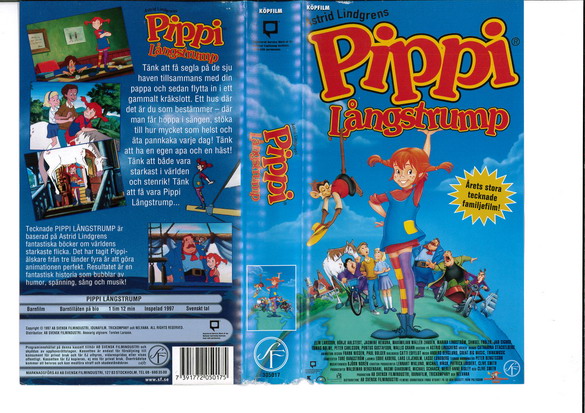 PIPPI LÅNGSTRUMP (VHS) ny