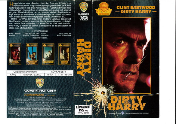DIRTY HARRY (VHS)äldre