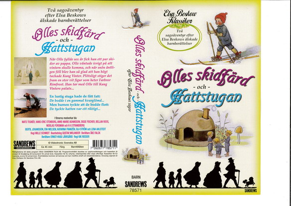 OLLES SKIDFÄRD OCH HATTSTUGAN(Vhs-Omslag)