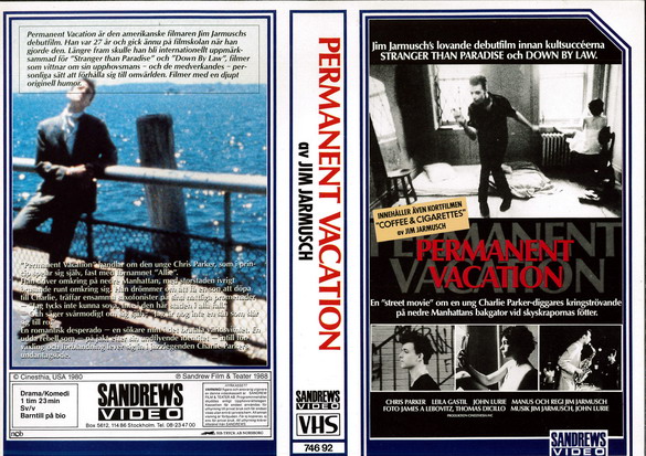 PERMANENT VACATION (vhs-omslag)