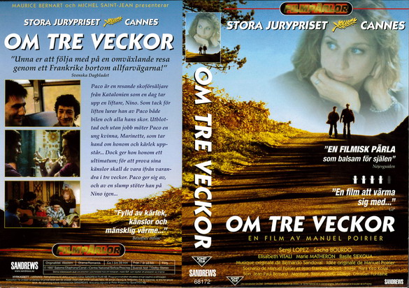 OM TRE VECKOR (vhs-omslag)