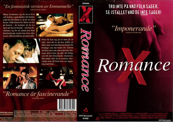 ROMANCE X (vhs-omslag)