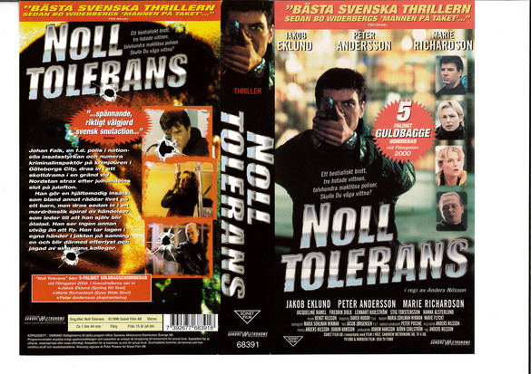 NOLL TOLERANS(Vhs-Omslag)