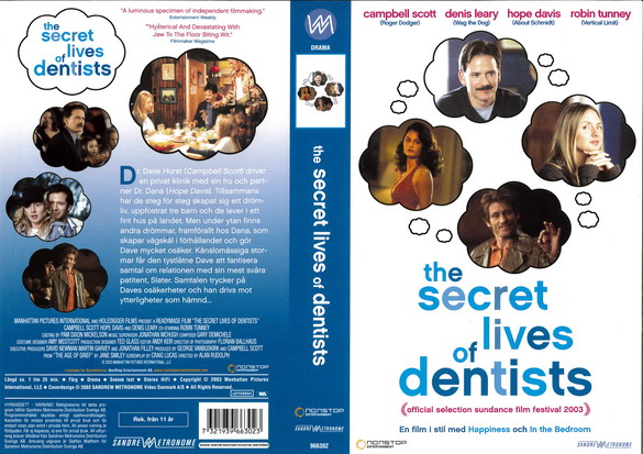 SECRET LIVES OF DENTIST (vhs-omslag)