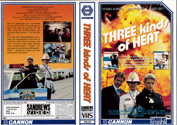 THREE KINDS OF HEAT(vhs-omslag)