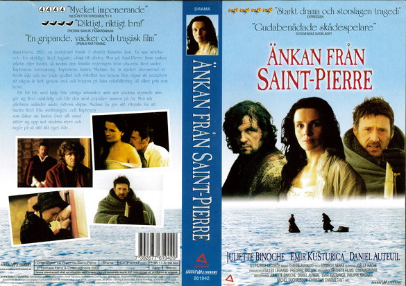 ÄNKAN FRÅN SAINT-PIERRE  (vhs-omslag)