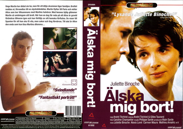 ÄLSKA MIG BORT  (vhs-omslag)