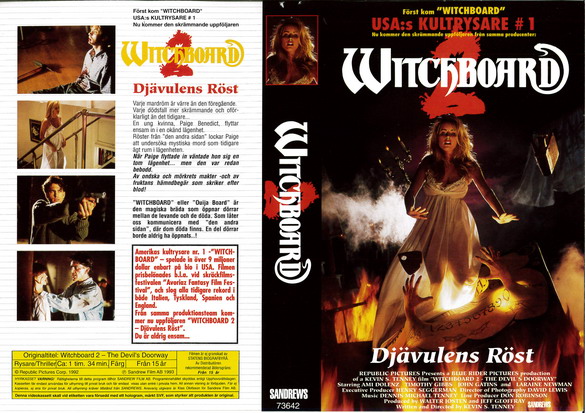 WITCHBOARD 2(vhs-omslag)