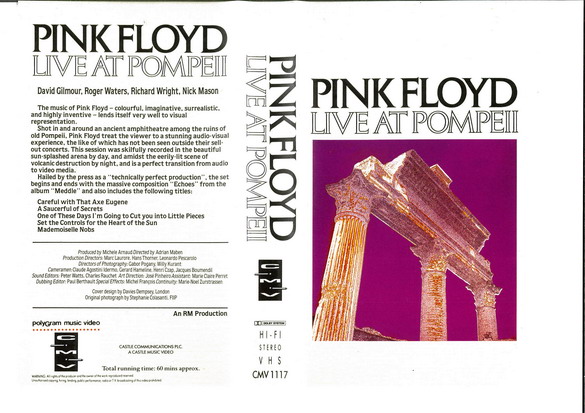 PINK FLOYD - LIVE AT POMPEII (MUSIK-VHS)