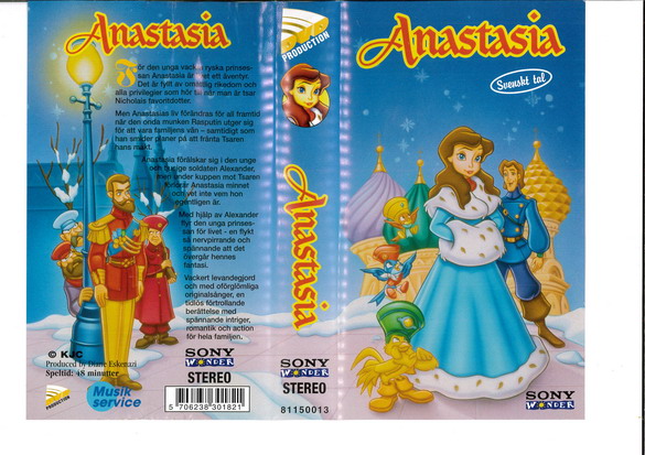 ANASTASIA (VHS)blå