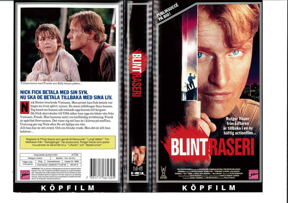 BLIND RASERI (Vhs-Omslag)