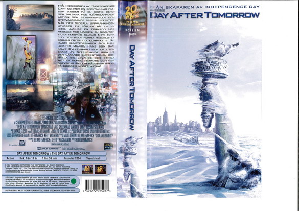 DAY AFTER TOMORROW (VHS)
