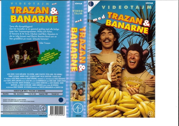 VIDEOTAJM MED TRAZAN & BANARNE (VHS)