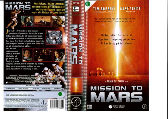 MISSION TO MARS (VHS)