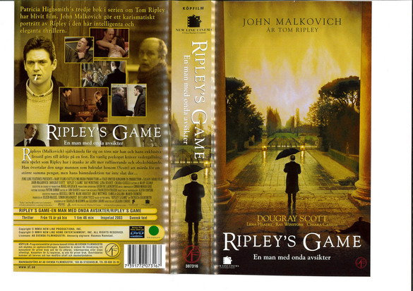 RIPLEYS GAME (VHS)