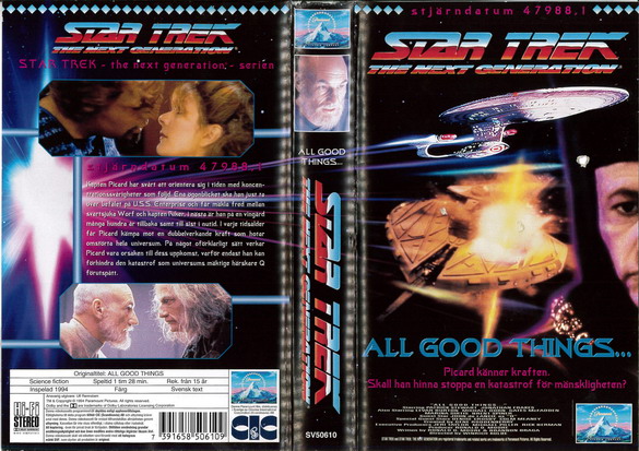 STAR TREK TNG ALL GOOD THINGS  (VHS)