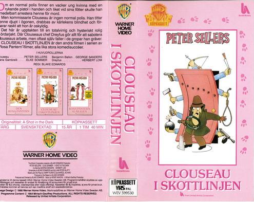 CLOUSEAU I SKOTTLINJEN (VHS)
