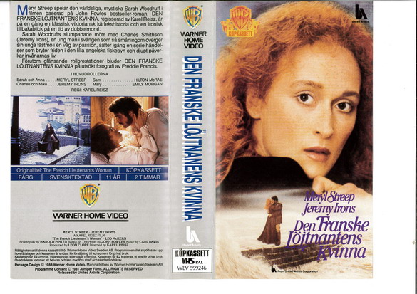 DEN FRANSKE LÖJTNANTENS KVINNA (VHS) grå