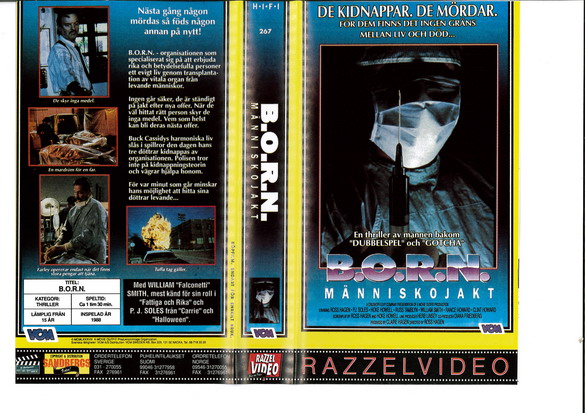 B.O.R.N. -MÄNNISKOJAKT (VHS)