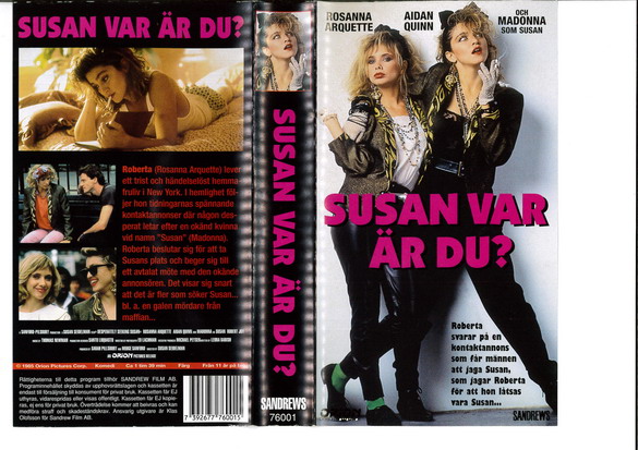 SUSAN VAR ÄR DU (VHS)NY