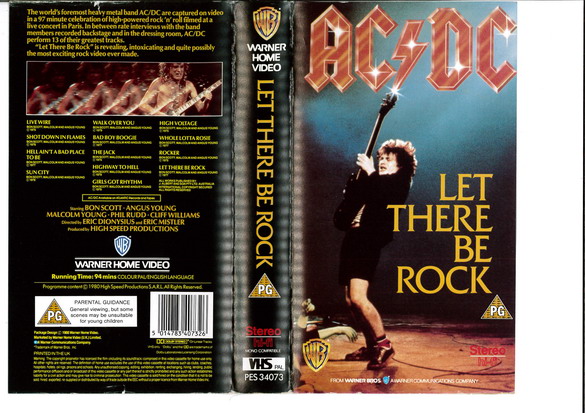 AC-DC: LET THERE BE ROCK (VHS)