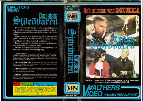 97 DEN SISTE SJÖRÖVAREN (VHS)